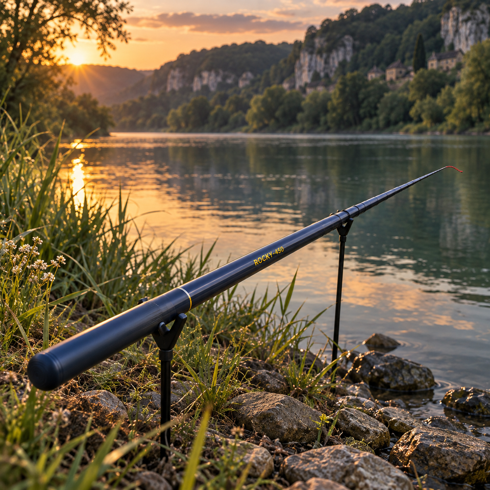 Canne à Coup Télescopique "Dordogne" Rivière & Lac en Carbone – Idéale Pêche Loisir